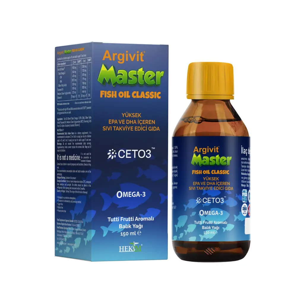 Argivit Master Fish Oil-Balık Yağı 150ml