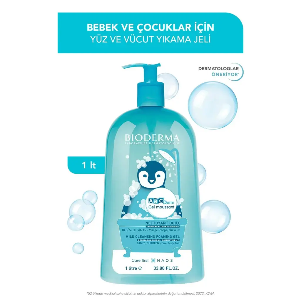 Bioderma ABCDerm Foaming Cleanser 1 L