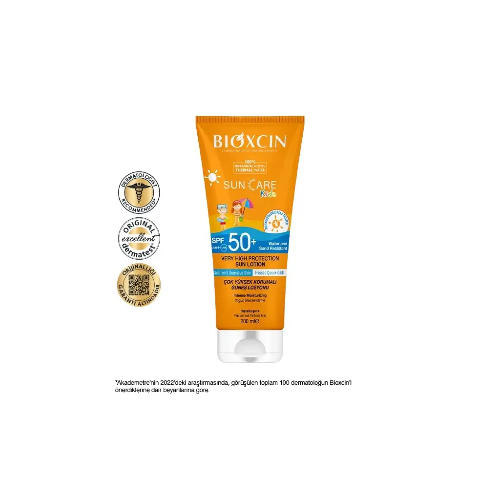 Bioxcin Sun Care Çocuklar için Güneş Losyonu SPF 50+ 200 ml