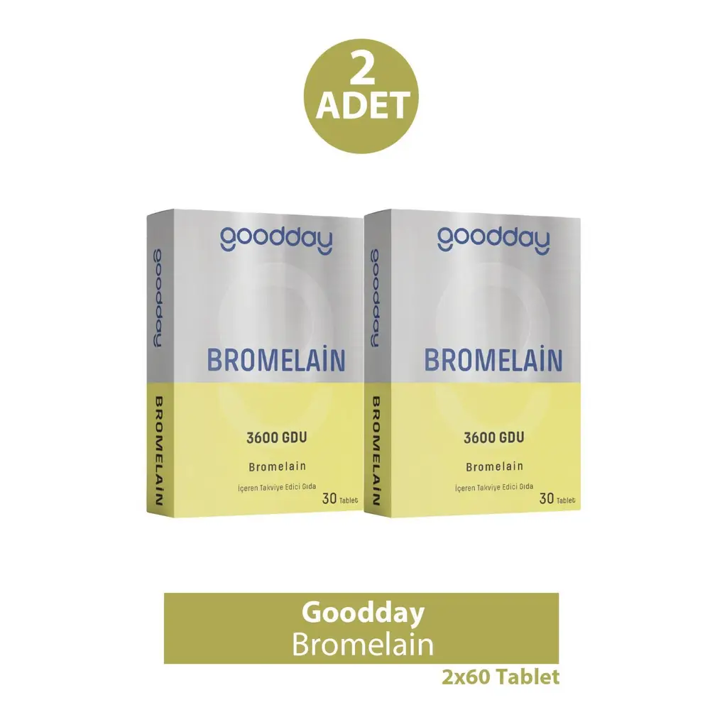 Goodday Bromelain 30 Tablet 2 Adet
