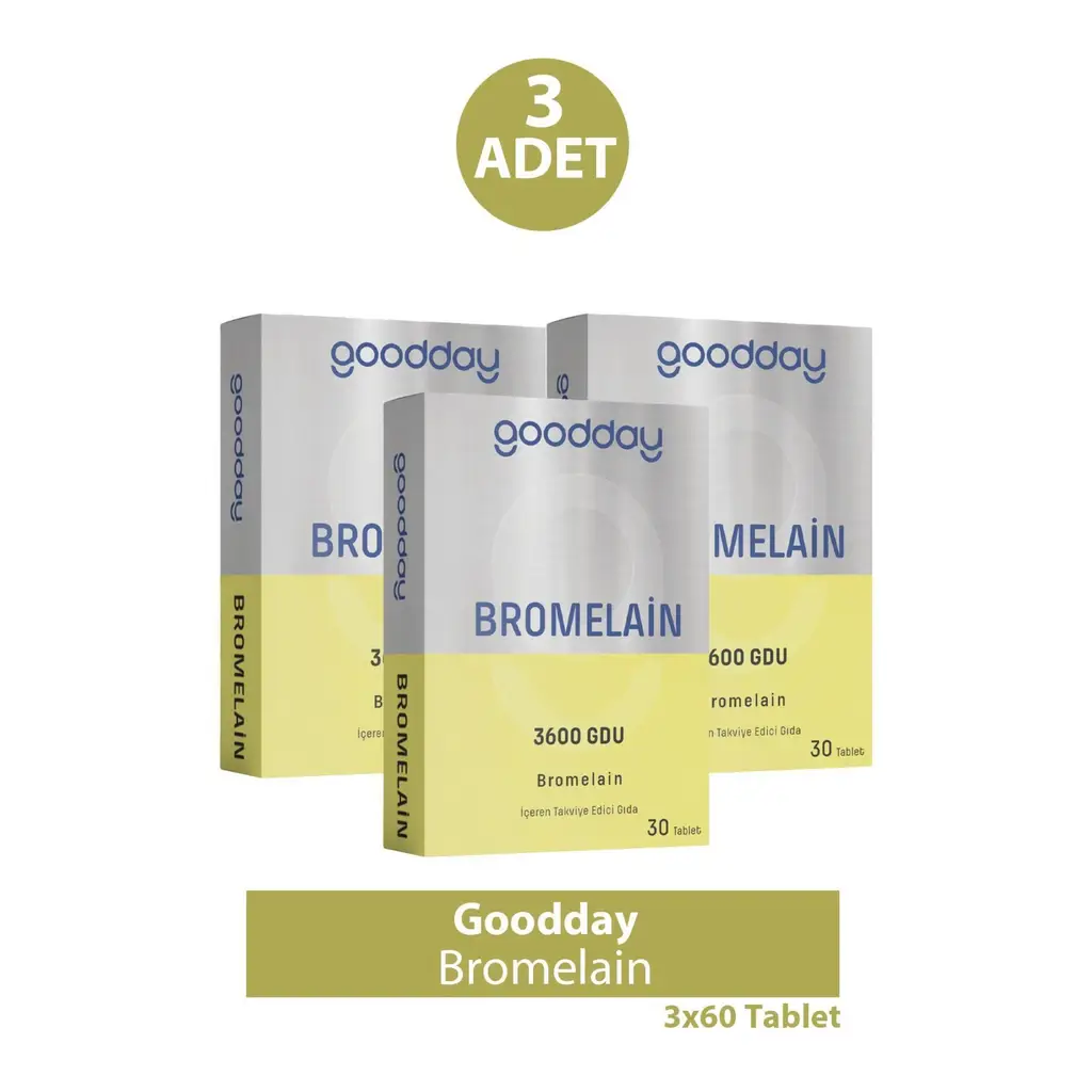 Goodday Bromelain 30 Tablet 3 Adet