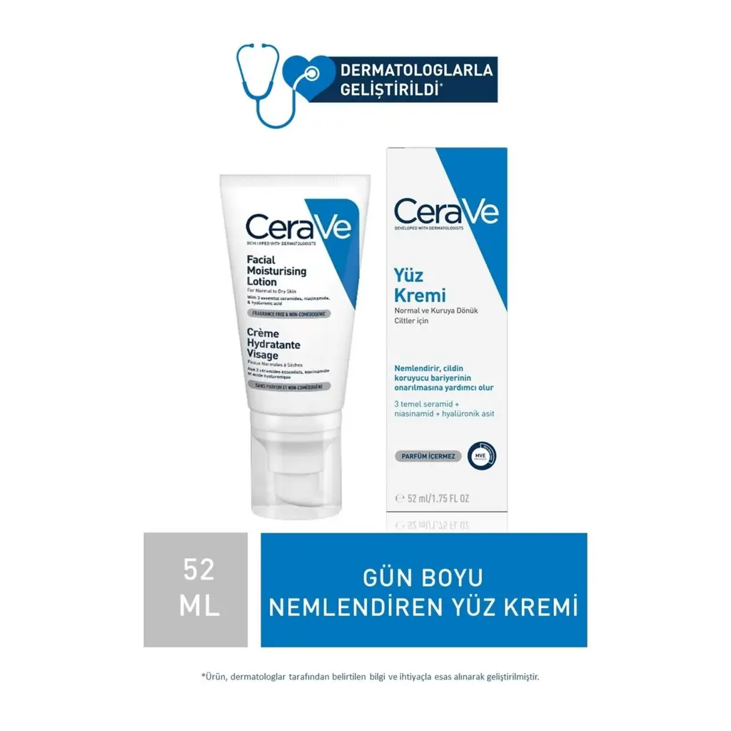 CeraVe Nemlendirici Yüz Kremi 52 ml
