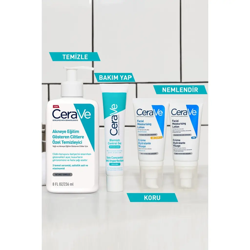 CeraVe Yağlı Ve Düzensiz Ciltler Için Yüz Bakım Jeli 40 Ml