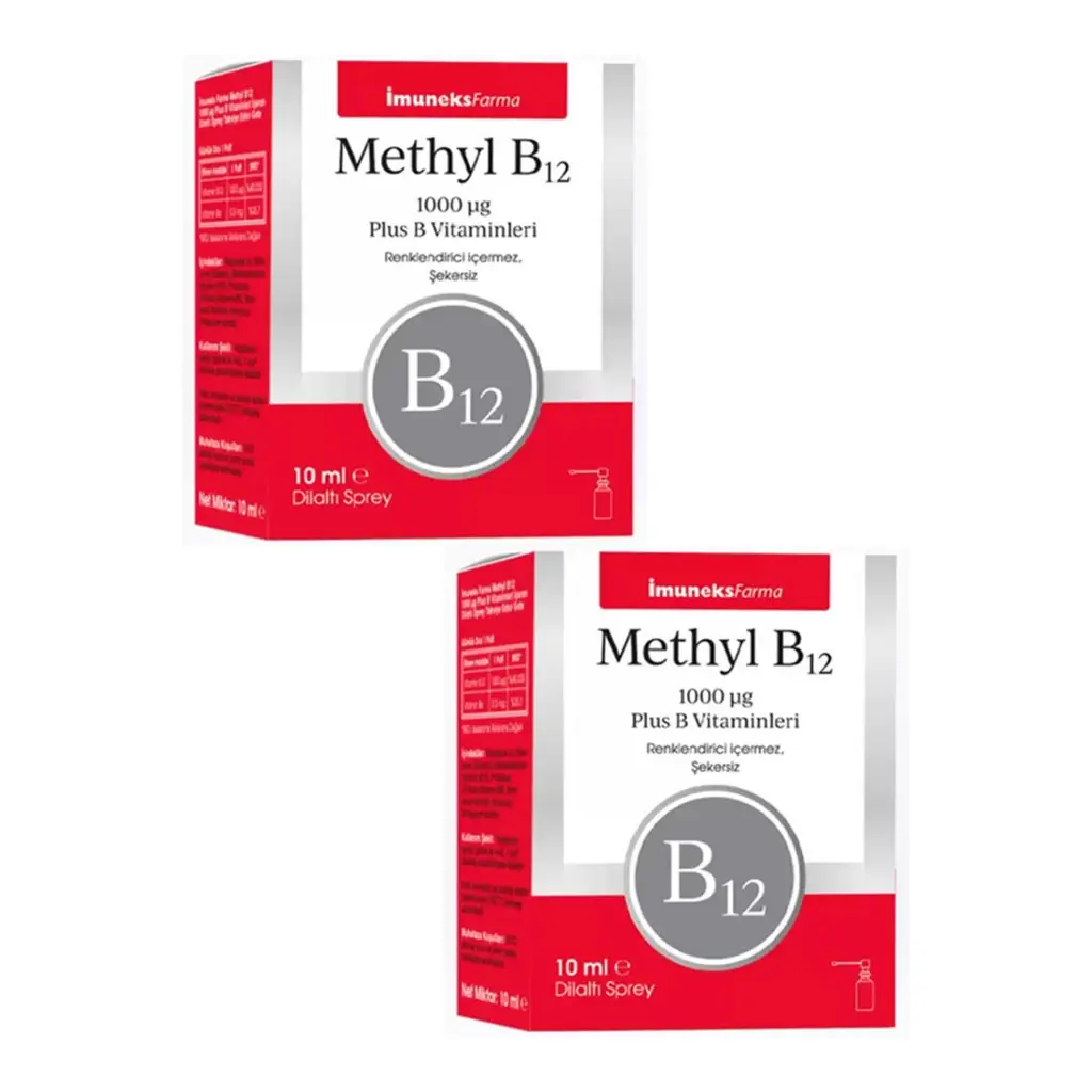 Imuneks Farma B12 Sprey 1,000 mcg 10 ml 2 Adet
