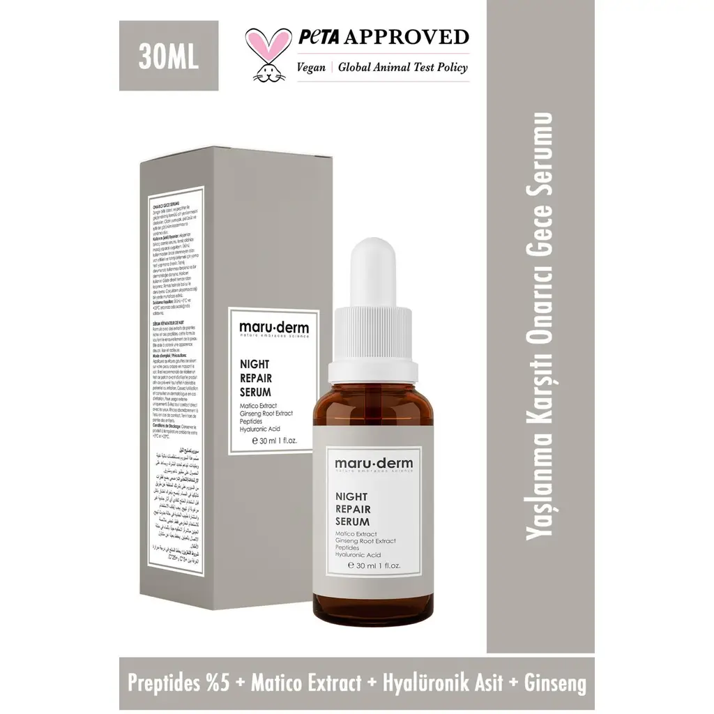 Maruderm Night Repair Gece Onarıcı Cilt Bakım Serumu 30 Ml