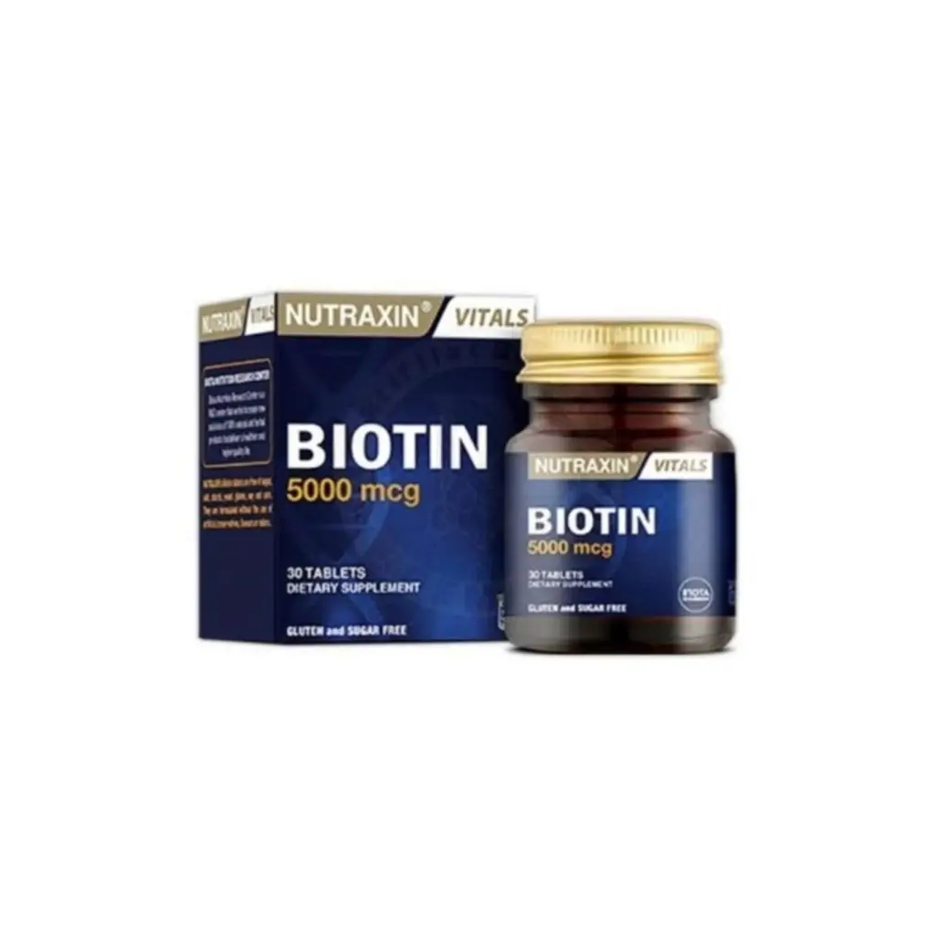 Nutraxin Biotin 5000 Mcg 30 Tablet