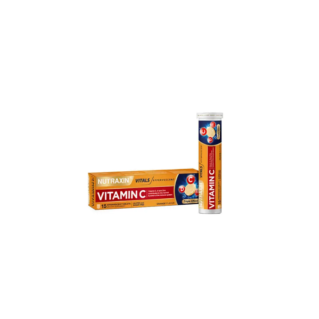 Nutraxin Efervesan - Vitamin C-D-Zinc 15 Tablet