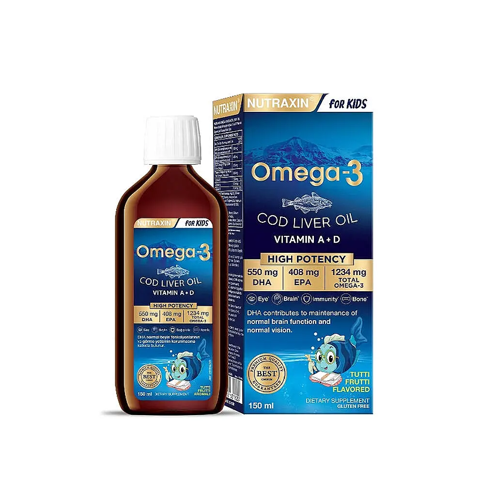 Nutraxin Omega 3 Balık Yağı 150 Ml Tutti Frutti