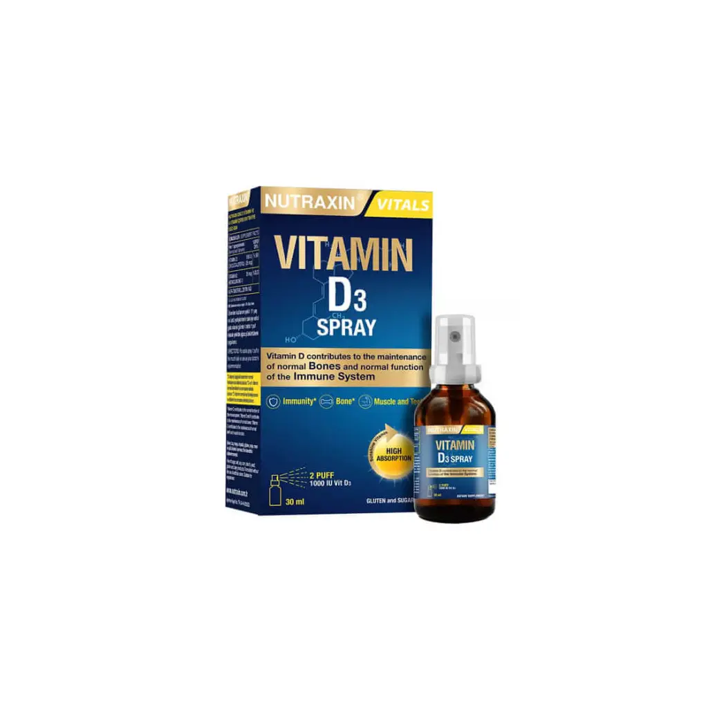 Nutraxin Vitamin D3 1000 IU Sprey 30 ML
