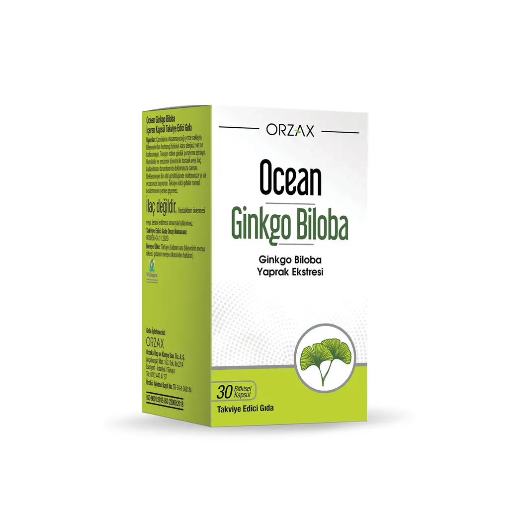 Ocean Ginkgo Biloba 30 Kapsül