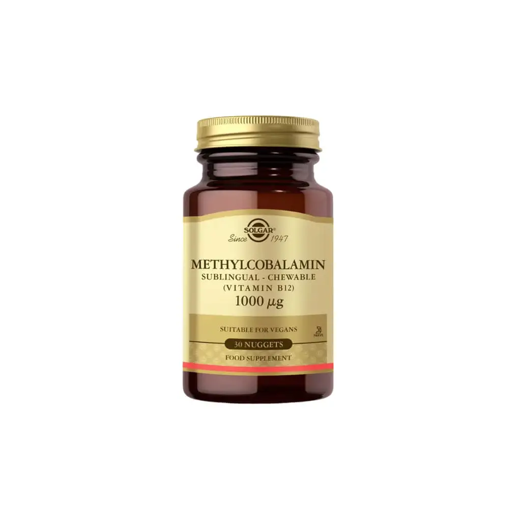 Solgar Methylcobalamin B12 1000 mcg 30 Dilaltı Tableti