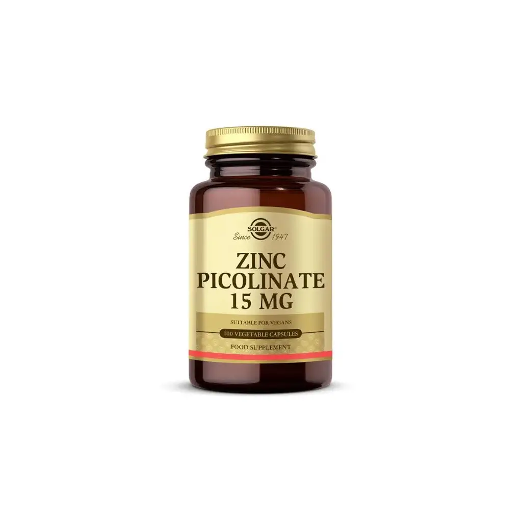 Solgar Zinc Picolinate 15 Mg 100 Kapsül