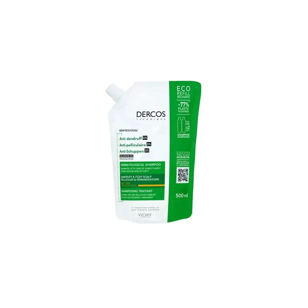 Vichy Dercos Anti Dandruff Kepek Karşıtı Şampuan 500ml - Kuru Saçlar
