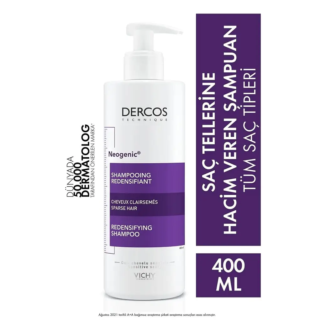 Vichy Dercos Neogenic Saçlar Tellerine Hacim Veren Şampuan 400 ml