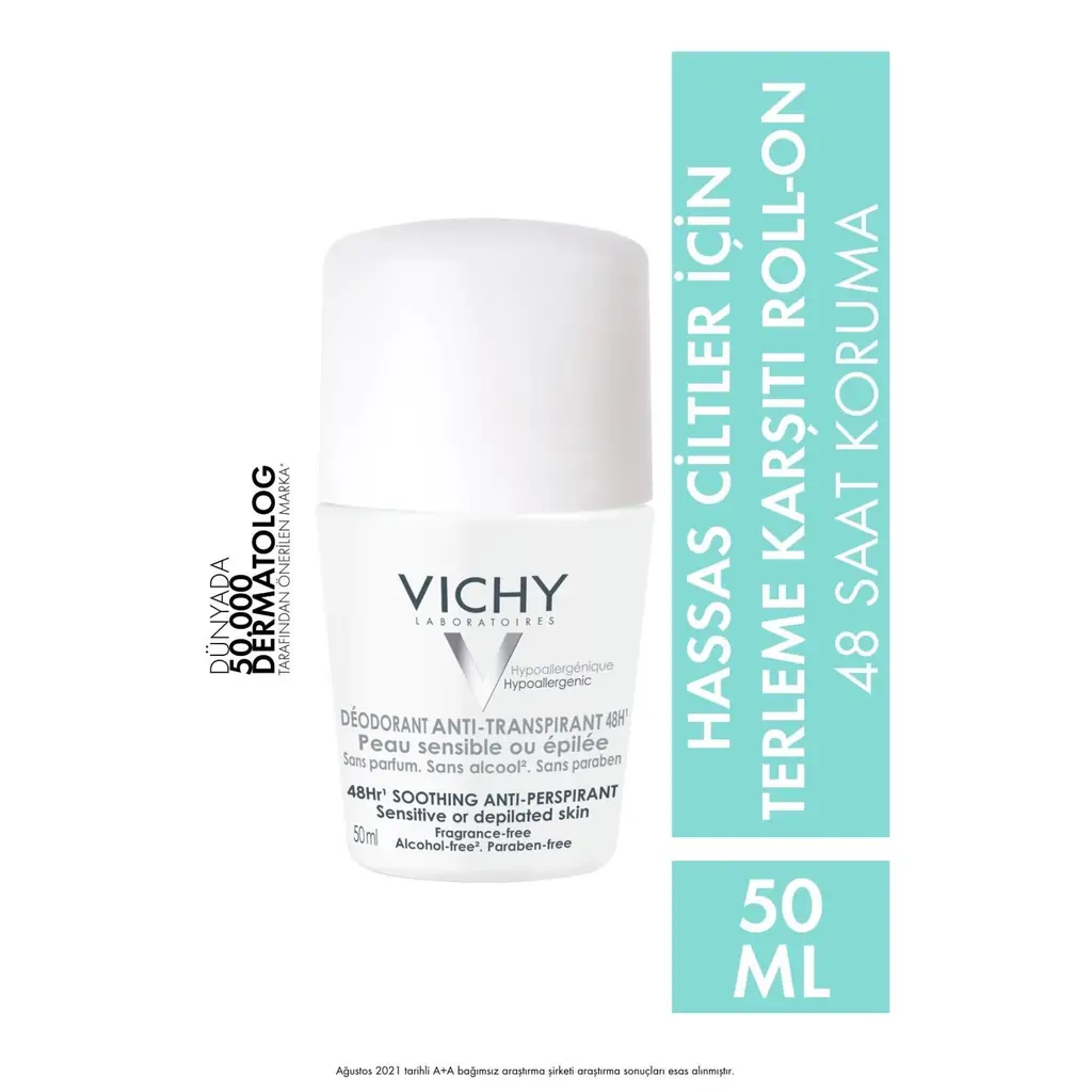 Vichy Sensitive Roll-On 48H 50 ml